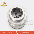 Aluminum manhole cover inner breathing valve